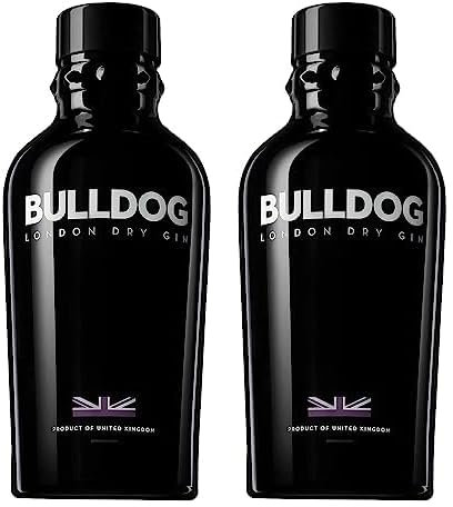 Bulldog Gin London Dry Gin aus 12 Botanicals aus 8 verschiedenen Ländern (1 x 0.7 l) (Packung mit 2)