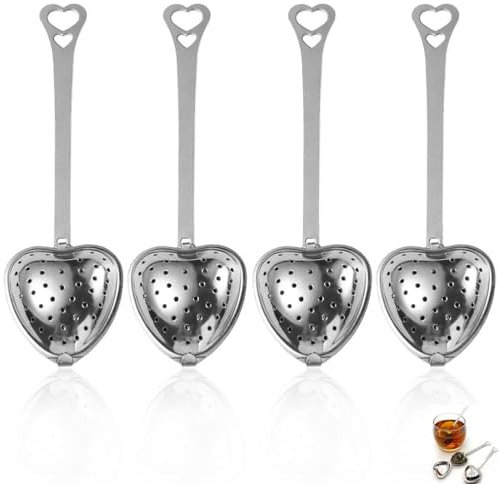 JEYORZY 4 Pcs Infuseur Thé, Filtre à Thé Boule à Thé en acier inoxydable, Infuseur à thé, Boule a the, Boule a the infuseur, Boule à Thé Passoire à Thé Tamis à Thé pour feuilles de thé,épices,Théières