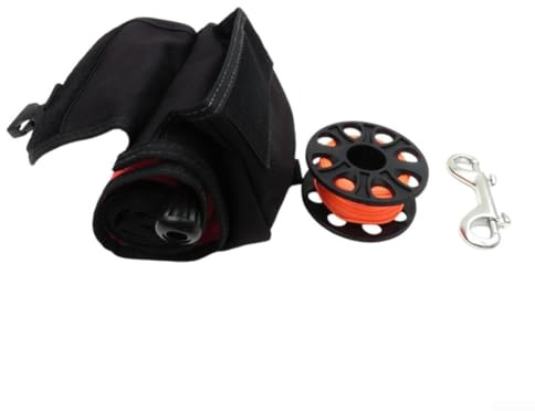 Boya de marcador SMB de 120 cm con carrete y broche, una herramienta vital para la seguridad del buceador