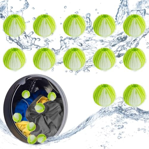 Zynxel 12 Pcs Atrapa Pelos Lavadora,Quita Pelos Mascota Reutilizables,Quita Pelos Mascota Reutilizables,Elimina Pelo de Perro/Gato,Compatible con Todas Las Lavadoras