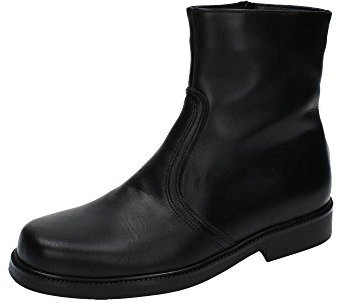 MADE IN SPAIN 501 Bota de Piel con Borrego para Caballero - Hechas en España Hombre Botas-Botines Negro 39