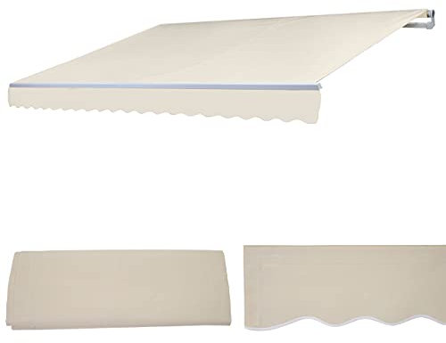 Mendler Toile de Rechange pour Store T792 5x3m Acrylique crème