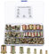 166 Pièces Assortiment d’écrous Rivets, Rivet Écrou Plat Tête Filetée Rivet Acier au carbone galvanisé - M3 M4 M5 M6 M8 M10 M12