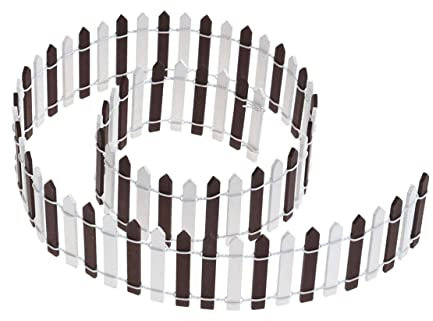 Toyvian Mini Recinzione in Legno per Micro Paesaggi 5 * 90 Cm