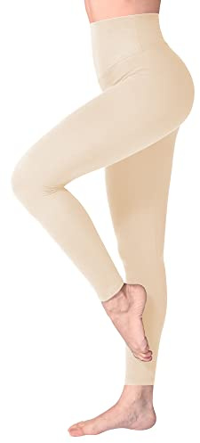 SINOPHANT Damleggings med hög midja, ogenomskinliga leggings med magkontroll för träning, yoga och gym, XXL