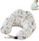 TOPCHANCES Stillkissen Stillkissenbezug Aus100% Baumwolle,Stillkissen Klein Für Baby,Motherhood Stillkissen Atmungsaktives,Herausnehmbares Und Waschbares Stillkissen(Tierwelt 65×55cm)