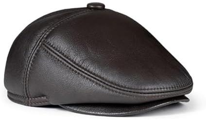 Zerimar Gorra Cuero para Hombre Boina Estilo Peaky Blinders Gorra Gatsby Color Marron Talla M