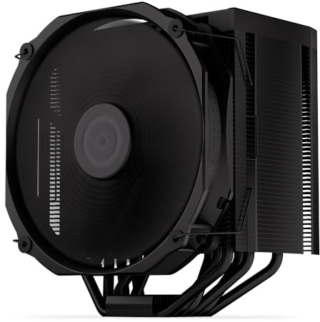 ENDORFY Fortis 5 Black, dissipatore per cpu con ventola da 140 mm, ventola Fluctus da 140 mm, modalità semi-passiva opzionale, dissipatore am4, dissipatore per cpu am5, AM5, AM4, LGA1700, LGA1200