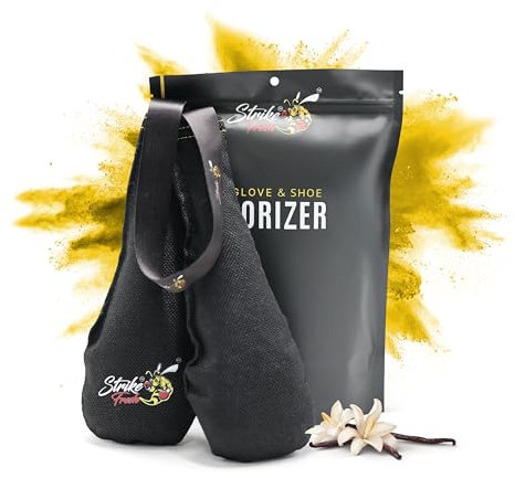 Strike Fresh Boxing Glove & Shoe Deodorizer, Absorbs Moisture, Improves Hygiene & Freshens, Shoe Odour Eliminator & Trainer Freshener, Ideal for All Sports, Perfect Fit (Vanilla Scent)