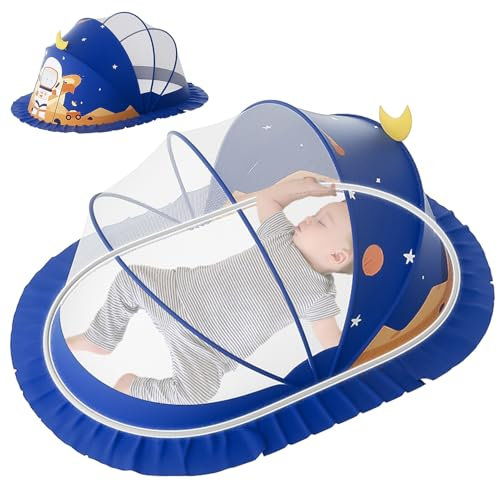 Baby Fly Canopy Net Zelt - Krippennetz atmungsaktiv | Faltbare Baldachinzelte Deckung Tragbares Bettzubehör für Mädchen Kinder