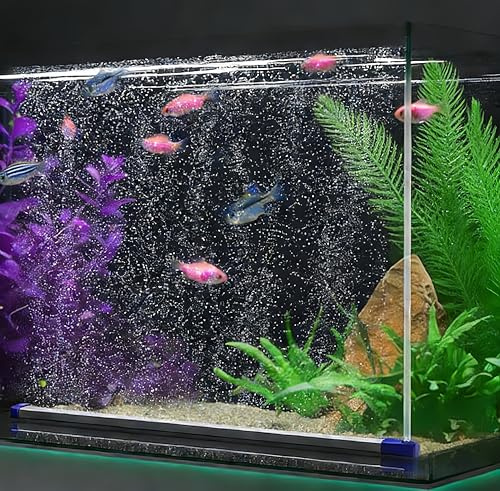 Set de aireador para acuario (35 cm) – Piedra de oxígeno y aireador con manguera de aire – para agua dulce, acuario de agua salada, hidroponía y cubos pequeños
