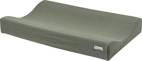 Meyco 2763032 2-Keil Wickelauflagenbezug Wickelkissenüberzug gestrickt KNIT Forest Green 50x70cm, mehrfarbig