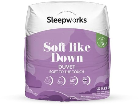 10.5 Tog Luxury Hotel Quality Soft Like Down Single Bed Size Microfibre Duvet Quilt, Soft Touch, Spring & Summer By Littens