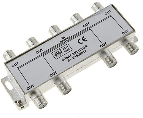 Répartiteur Sat & BK 8 Voies 100 DB blindé HD et unicable Submersible