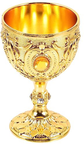 Yardwe Gobelet à Vin Rétro Métal Coupe Décorative Élégante Pour Dégustation De Liquide Pour Amateurs De Vin Spiritueux Design Créatif Et Pratique