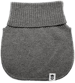KNITAS Sciarpa tubolare in lana per bambini, super morbida e calda, lavorata a maglia, per proteggere il collo in autunno e inverno, sciarpa a slittamento di colore grigio – ragazze e ragazzi 3–10anni