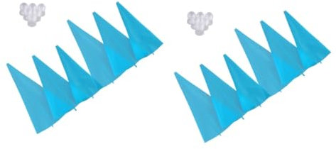 ifundom 12piezas Bolsas De Silicona Reutilizables para Decoración De Pasteles De Adaptadores para Boquillas para Tartas Galletas y Postres Material De Alimenticio Fácil Limpieza y Uso