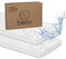 Bisoo Sabanas Magicas 80 x 160. Bajeras de algodón Jersey Impermeables y Transpirables. Ahórrate Comprar el Protector aparte. Ideal para Cama Infantil Montessori. Set de 2X Blanco, 160x80 cm