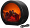 Flameless LED Fireplace Lantern Electric Fireplace Flameless Realistic LED Lantern USB/Battery Powered Portable Tabletop Electric Log Burner Effect Fire
