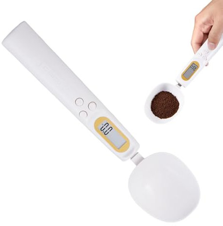 Bilancia Cucchiaio Misurare Alimenti, Cucchiaio Di Pesata Elettronico,Cucchiai Misuratori Di Grammi | Bilance Da Cucina Elettroniche Regolabili Di Alta Precisione 1000g/0.1g, Con Schermo LCD, P