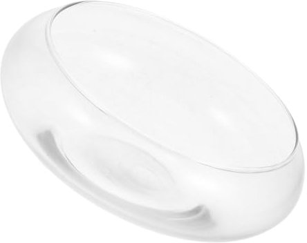 COLLBATH Klares Mini-Aquarium Rundes Fischglas Durchsichtige Pflanzschale Terrarium Glasvase Für Blumen Deko Aquarium Heimdekoration Fische