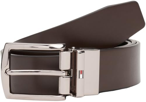 Tommy Hilfiger Herren Gürtel Denton 3,5 cm Wendbar, Braun (Testa Di Moro/Black), 95 cm