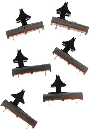 SUPVOX Potenciómetro Deslizante Recto 35mm B10k, 6 Piezas, Plástico, Control Suave y Preciso para Mezcladores y Equipos de Sonido