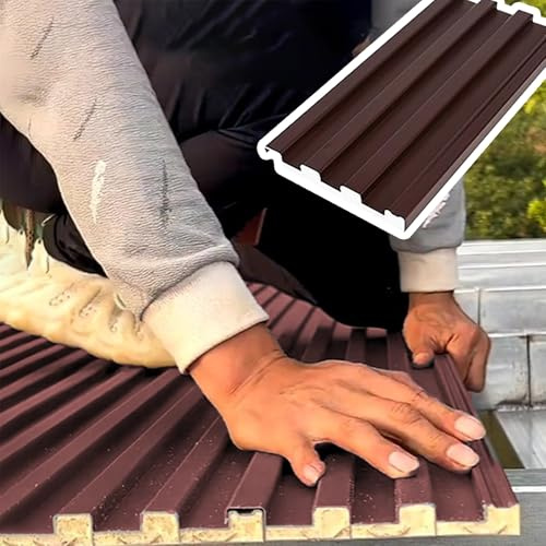 Pannelli isolati in alluminio per tetti – lastre ondulate per balcone, pollaio, rivestimento antivento, soluzione di copertura esterna durevole