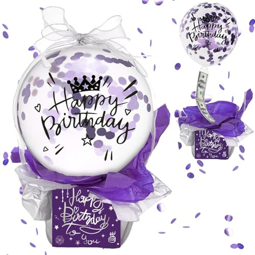 YOUYIKE Scatola Con Palloncini Sorpresa, Scatole Portasoldi Buon Compleanno, Confezione Regalo Per Contanti, Sorpresa Scatola Misteriosa con Palloncini Per Compleanni Feste, La Famiglia E Gli Amic