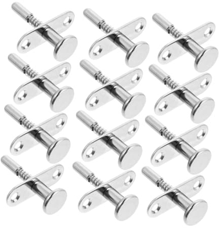 Ipetboom 12 pièces Loquets à Ressort pour Lit et Meubles Accessoires de Fixation Sûrs pour Berceaux et Cages à Oiseaux Verrouillage Pratique et Installation Facile