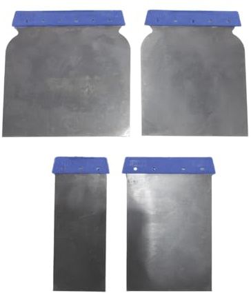 ACOLY Set di 4 spatole, raschietto in acciaio al carbonio, per lavori di riempimento, levigatura, riparazione di pareti, verniciatura e decorazione
