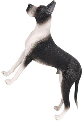 SUPVOX Figura di Cane Realistica in Plastica Statuetta Decorativa Solida e Stabile per Interni ed Esterni Ornamento a Forma di Cucciolo per Casa Giardino e Ufficio Figura di Cane