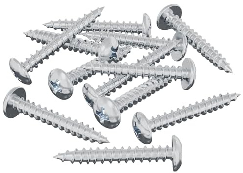 vidaXL Tornillo de Madera 12 pcs Plateado Ø 8,6 x 31 mm Hierro, Duradero, Sujetador de madera, Clavo autorroscante, Tornillo de cabeza redonda, Uso ligero, Hierro, Versátil, Herramienta de ensamblaje