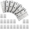 JIPRENS 24 Stück Edelstahl Scharniere Steckverbinder,Scharnier Edelstahl, Türscharnier Schaniere Klappbar, Scharniere Klein Klavierband Scharnier Für Wohnmöbel Hardware Schrank Schrank Tür Schublade