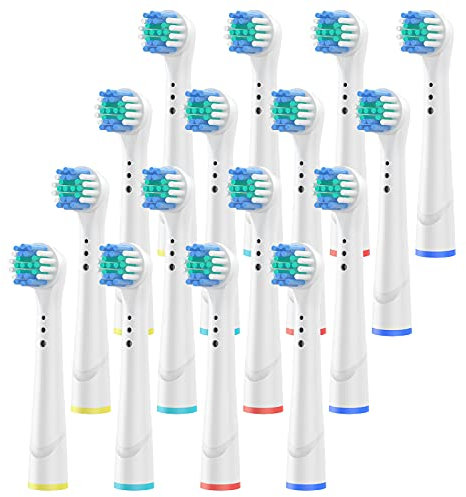 Testine di ricambio per Oral B，Testine per spazzolino di ricambio Braun Oral B ，pulizia profonda ，Compatibile Ricambi spazzolino elettrico (W)
