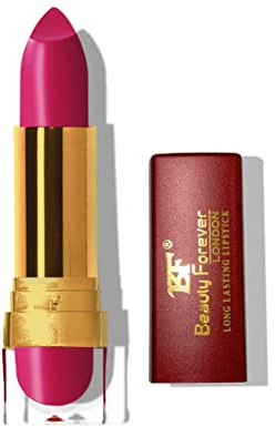 Beauty Forever Long Lasting Cream Lipstick, Glossy & Moisturising Lip Formula, Vitamin C & E Enriched, Hydrating Feature, High Impact Lip Colour, Available In 24 Shades (Love Pink (LL115))