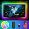 HUEMIHUI Retroilluminazione LED TV 4 metri,LED striscia con APP Controllo RGB Strisce luminose Cambio colore Bias Illuminazione per 55-70 pollici, alimentazione USB per TV PC Monitor Sala giochi