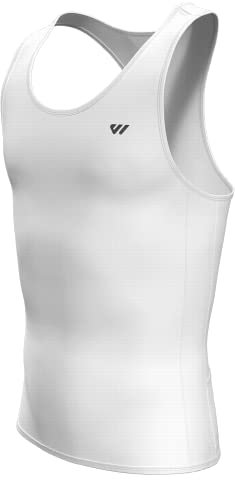 Lo.gas Rennrad Trikot Herren Ärmellos, Radtrikot Leichtgewicht und Atmungsaktiv, Fahrradtrikot mit Gesäßtasche, Elfenbein Weiß, S