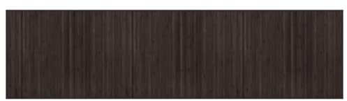 vidaXL Teppich, Bambusteppich Rechteckig, Bambusmatte rutschfest für Wohnzimmer, Läufer Küchenteppich Flurteppich, Modern, Dunkelbraun 80x300cm Bambus