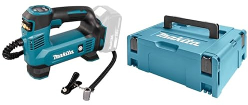 Makita DMP180Z, Kompressor, Blœ, 8,3 bar 18 V & Makita Makpac Storlek 2, 395mm x 295mm x 163mm