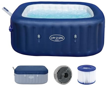 Bestway 6001H Minipiscina idromassaggio gonfiabile Hawaii Lay-Z-Spa AirJet con app