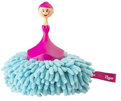 Avilia Spolverino in Microfibra con Manico Telescopico - Ideale per Pulire Casa, Cattura Polvere Senza Aloni in Modo Pratico e Veloce - Ottimo per Rggiungere Superfici Alte e Lavabile in Lavastoviglie