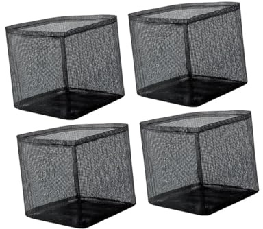 HouseVibe 4 bolsas acuáticas para plantas, macetas de cultivo, cesta para plantas acuáticas, pantanos, flores, cebollas, cuadradas