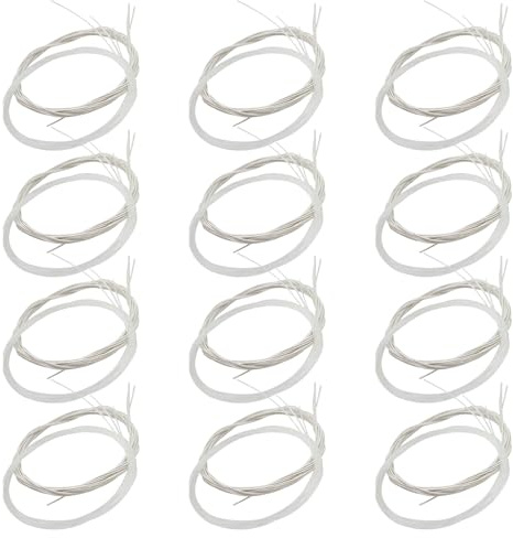 GOOHOCHY 24 Piezas Cuerdas para Guitarra Clásica de Nylon Transparente Alta Tensión Reemplazo para Práctica y Concierto Accesorios Ruido y Confort para Músicos