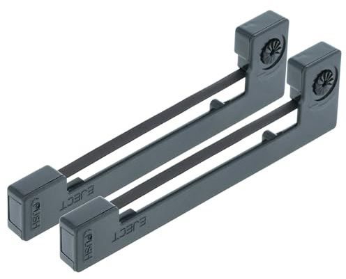 vhbw 2 x färgband nylonband bläckband för nålskrivare Casio ERC 22 som Epson ERC-09, Epson C43S015354, ERC-09B.