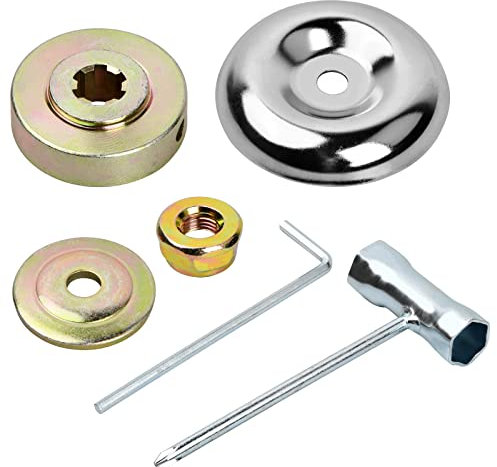 6 Piezas Accesorios para Desbrozadoras de Metal, Fijación de Tuercas de Cuchilla, Universales Accesorio Adaptador de Cuchilla, Adecuado para Repuestos de Desbrozadoras y Cortacésped