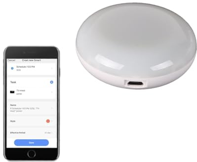 WiFi remoto IR universale con sensore di umidità della temperatura per condizionatore d'aria TV Funziona con Alexa, Home, app Tuya Smart Life