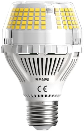 SANSI Ampoule LED E27 35W Blanc Froid 5000K 5000LM, Équivalente Ampoule Incandescente 300W, Angle de Faisceau 270°, Économie d'Énergie, Sans Scintillement, Non Dimmable - Paquete de 1