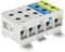 Verteilerblock f. Al/Cu geeignet 10x2,5-35mm2 grau-blau-gelb-grün 1000V AC/DC Klemme isoliert OTL 35-5x MAA5035A10 4399