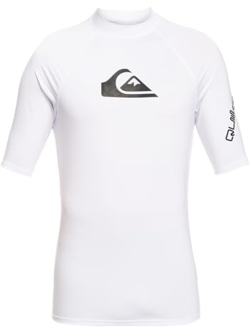 Quiksilver All Time - Kurzärmliger Rashguard mit UPF 50 für Männer Weiß